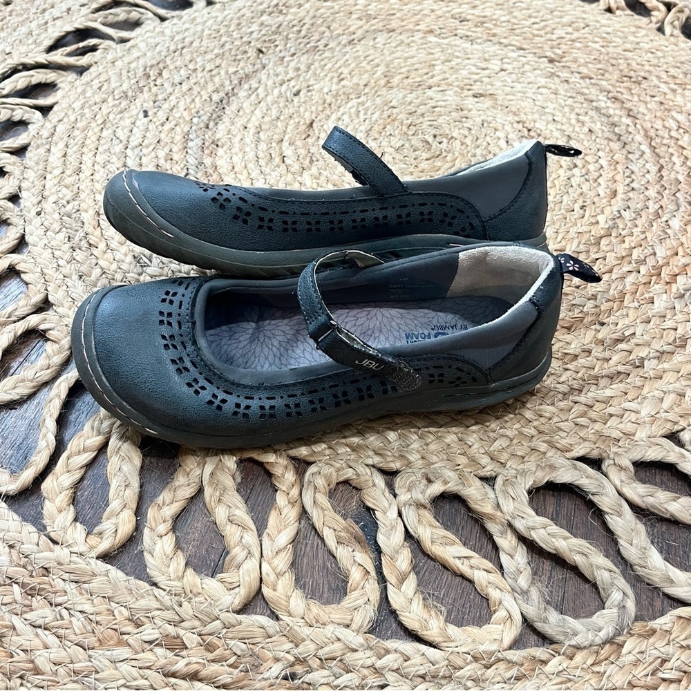 JBU Jambu Dalton Gray Mary Jane Shoes Vegan Leather Memory Foam Comfy sz 7